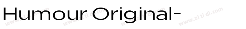 Humour Original字体转换
